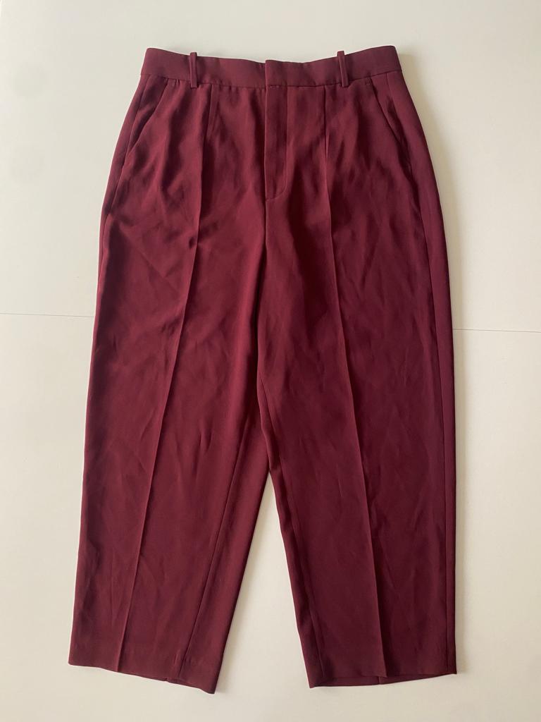 Pantalones de vestir guindos, Talla L, Mujer