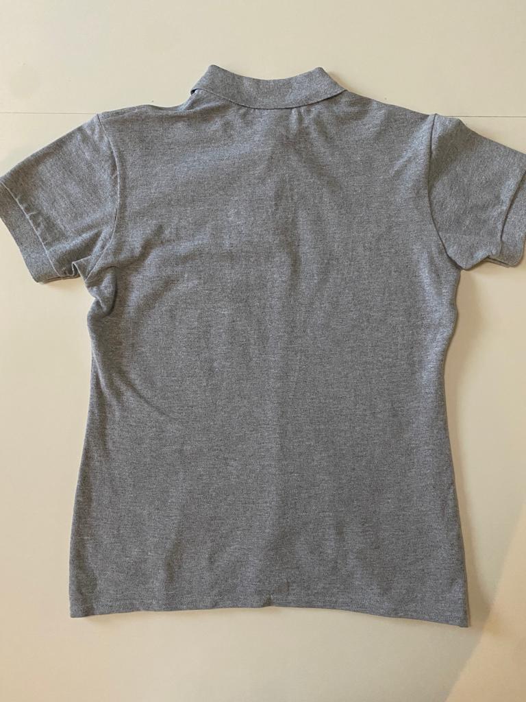 Polo basica gris, Talla M, Mujer