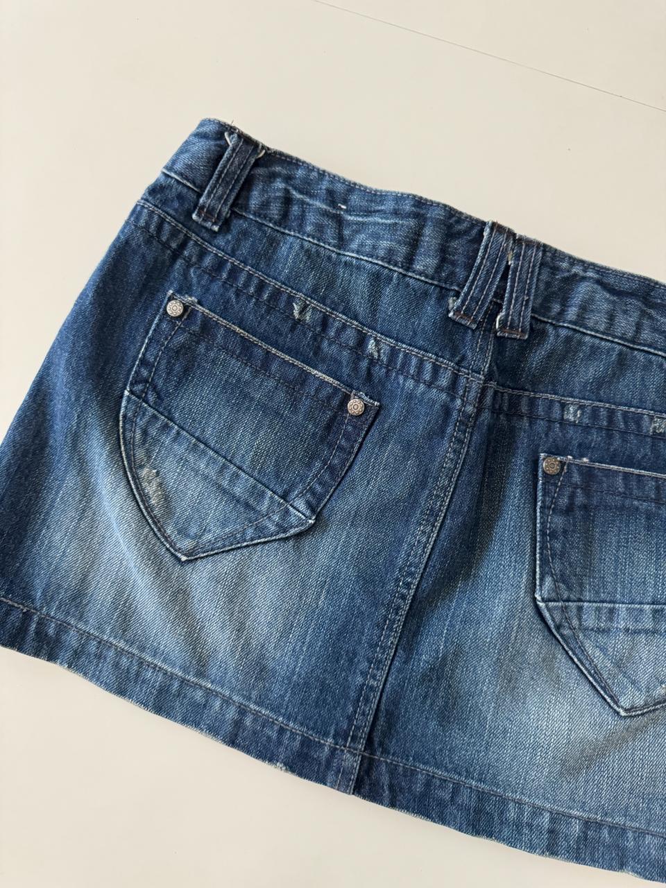 Mini falda de mezclilla, Talla 9, Mujer