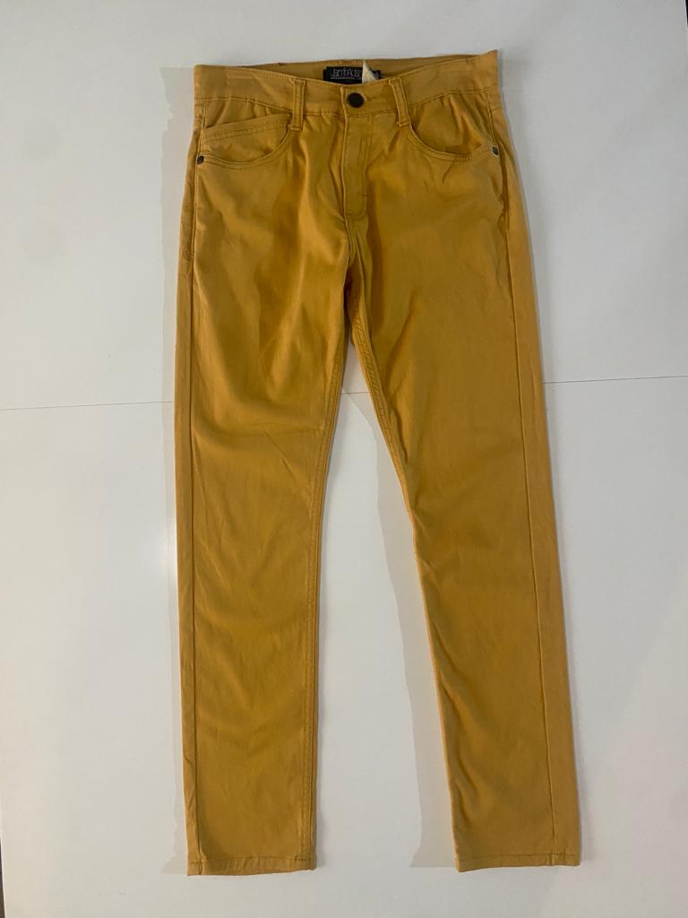 Pantalones mostaza, Talla 32, Hombre