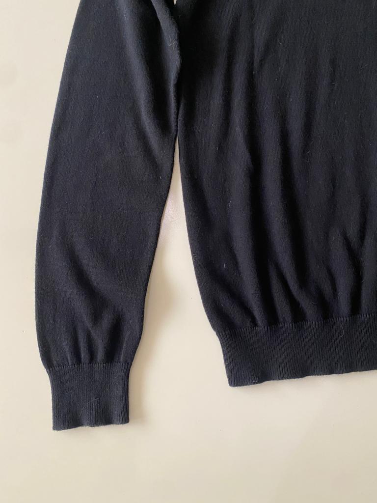 Cardigan negro 100% algodon, Talla M, Hombre