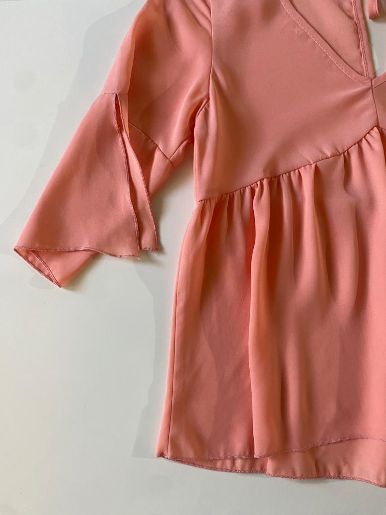 Blusa salmon, Talla S/M, Mujer
