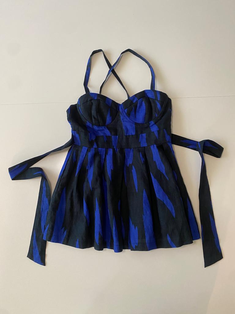 Blusa tipo bustier, Talla S, Mujer