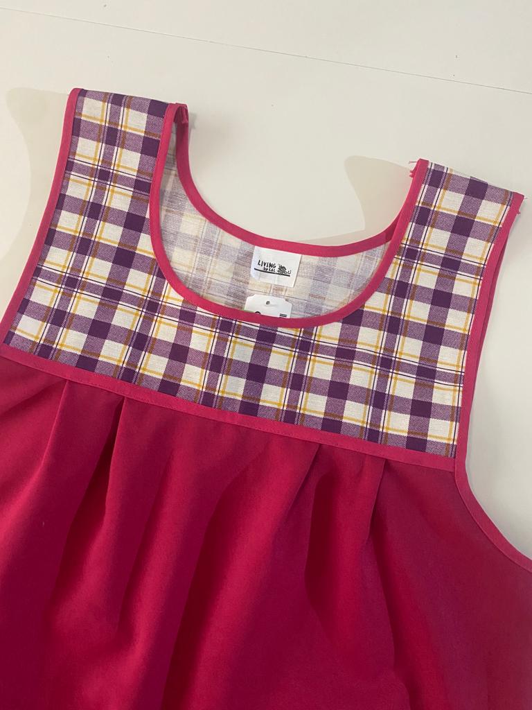 Mandil rosa, Unitalla, Mujer