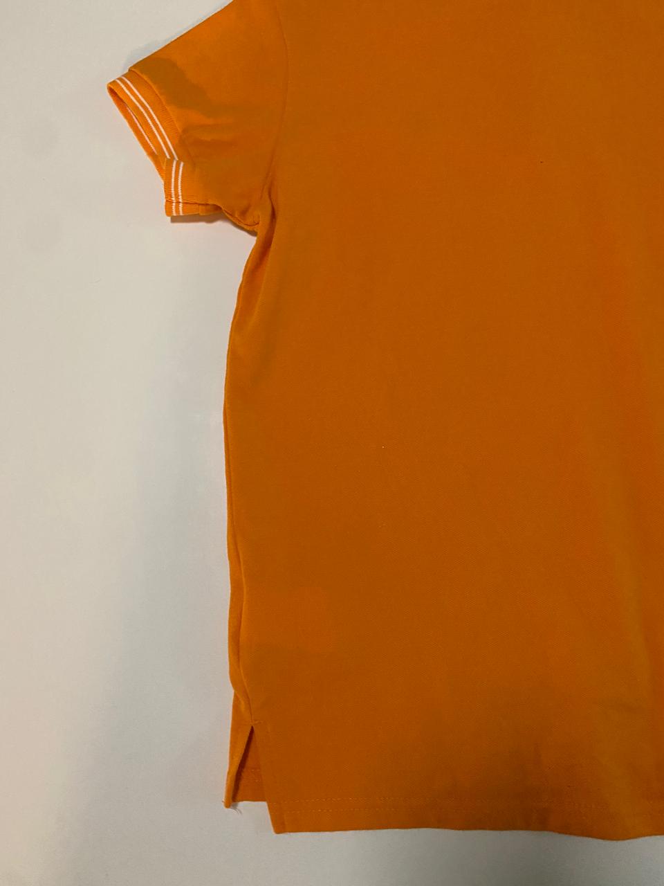 Polo naranja, Talla S, Mujer