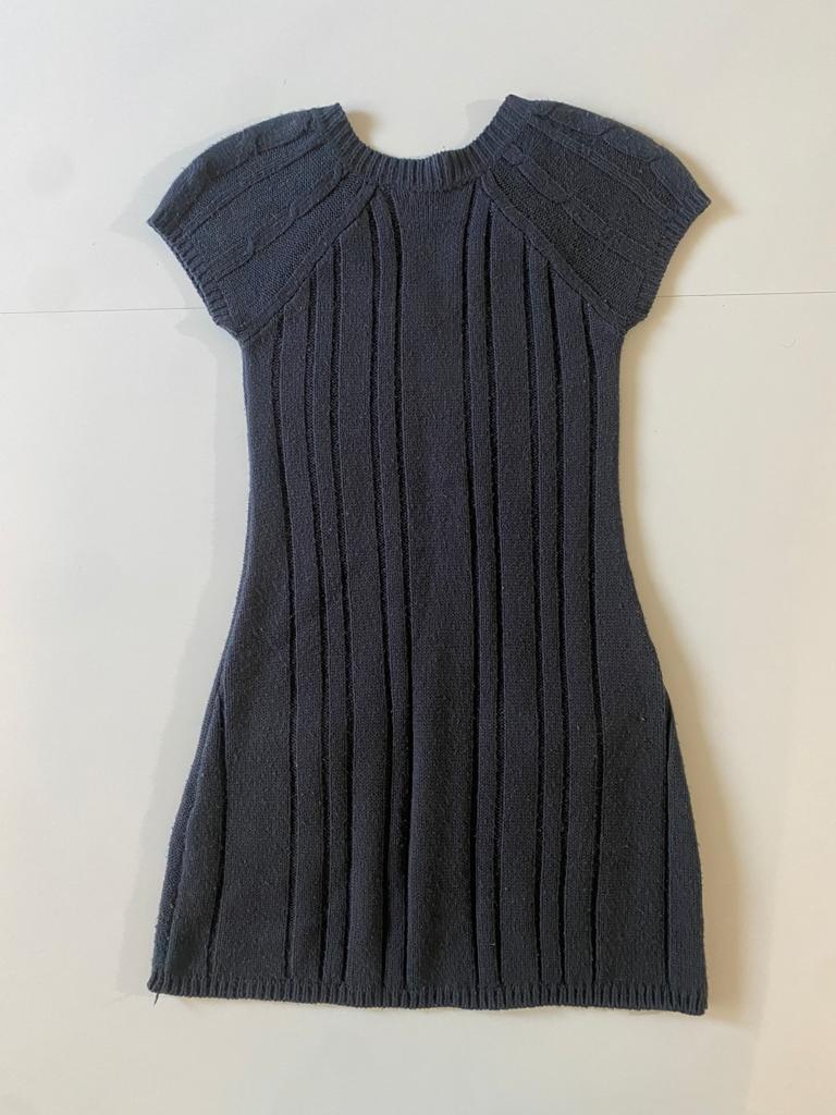 Vestido/sweater gris, Talla L-14 años, XS, Niña