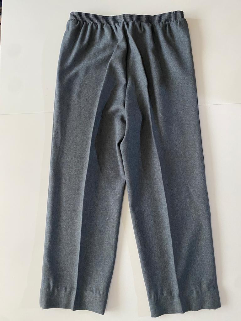 Pantalon gris de vestir con elastico , Talla 20W, Mujer