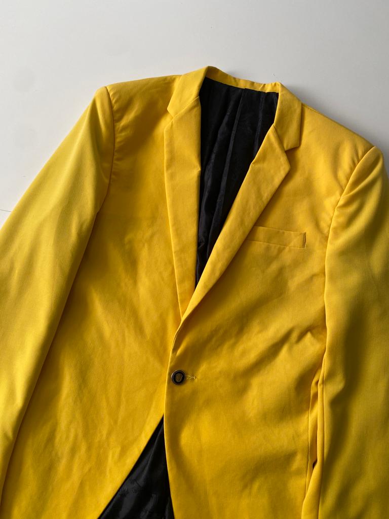 Frac amarillo, Talla M, Hombre
