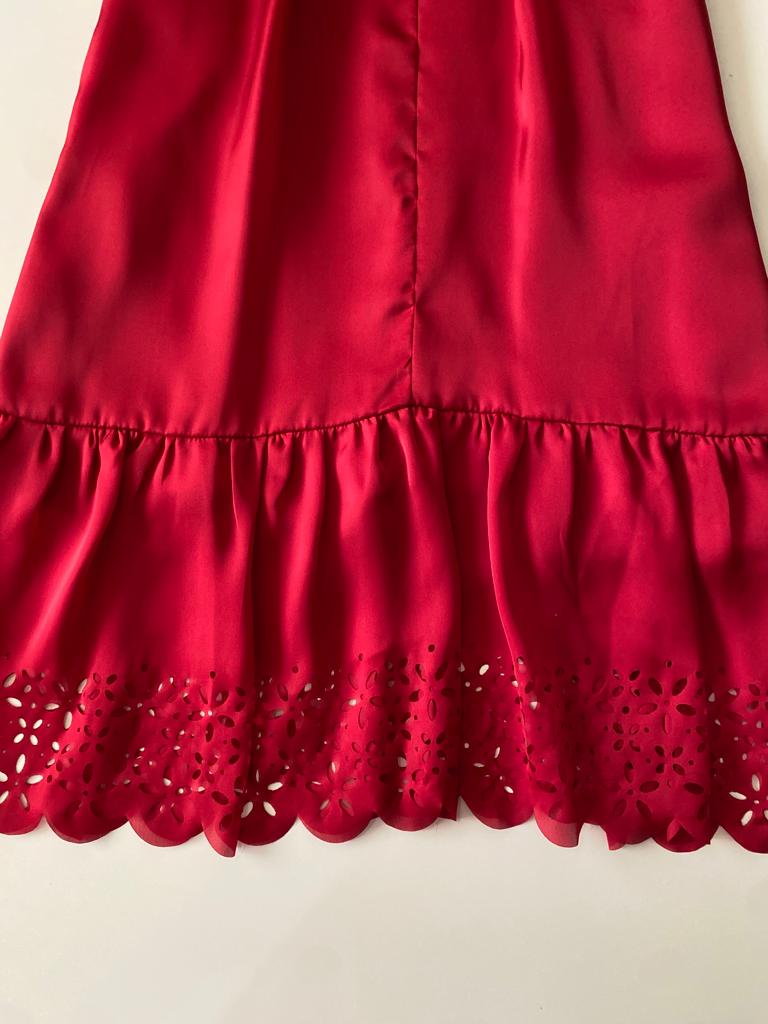 Vestido rojo, Talla 38, M, Mujer