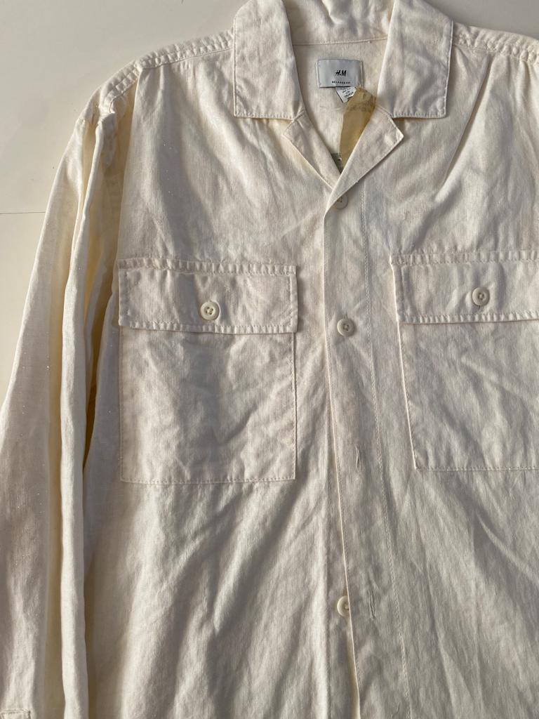 Camisa blanca, Talla S, Hombre
