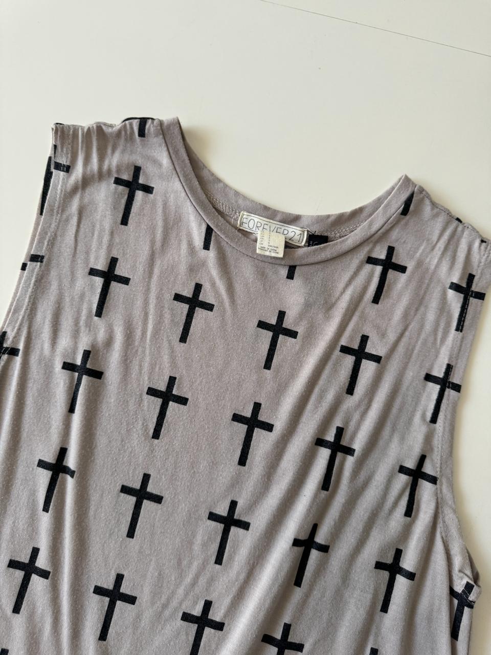 Tanks estampada cruces, Talla S, Mujer