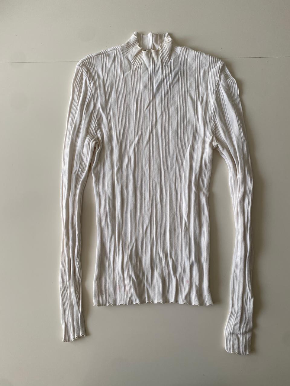 Blusa acanalada, Talla S, Mujer