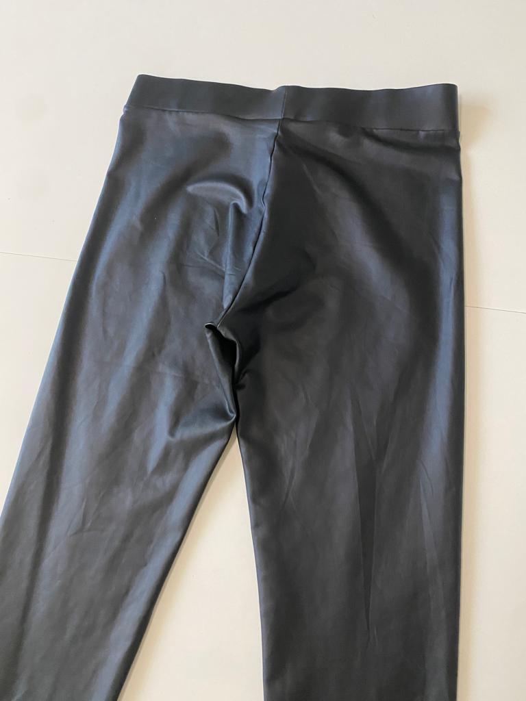 Leggins de vinipiel negros, Talla M, Mujer