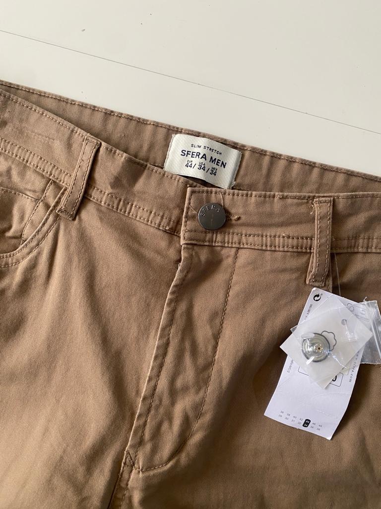 Pantalones kakis, Talla 34, Hombre