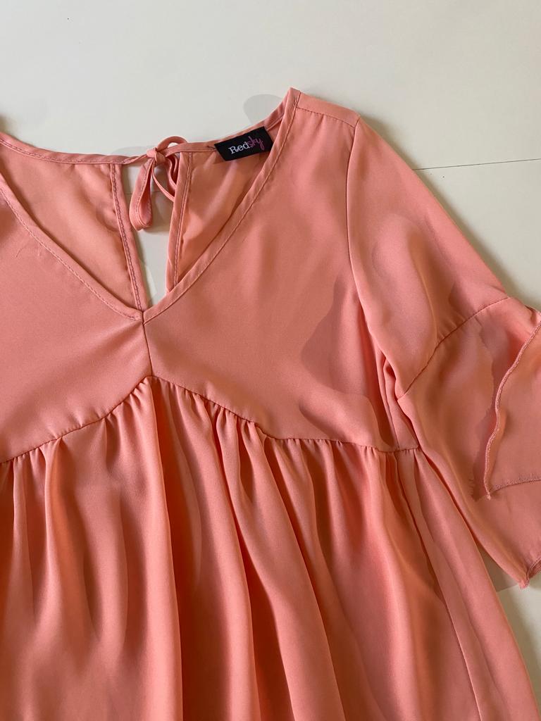 Blusa salmon, Talla S/M, Mujer