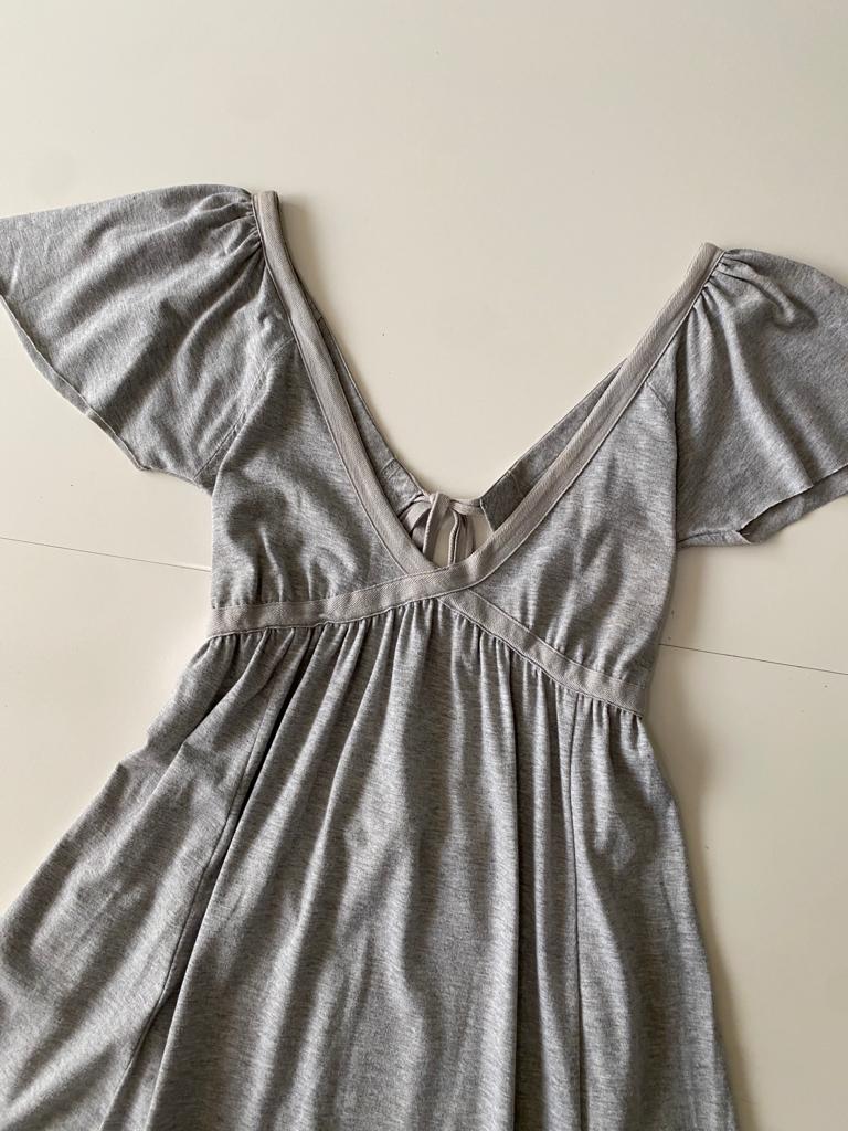 Vestido gris deportivo, Talla XS, Mujer