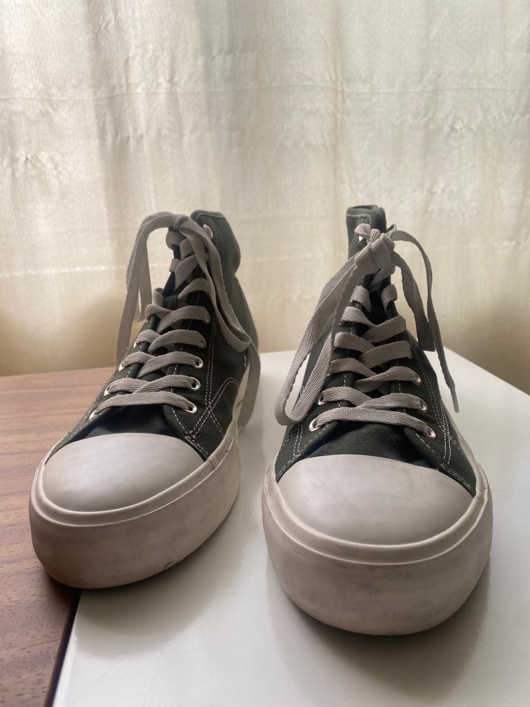Tenis de botin verde olivo, Talla 43Eu, 10Usa, 28Mx, Hombre