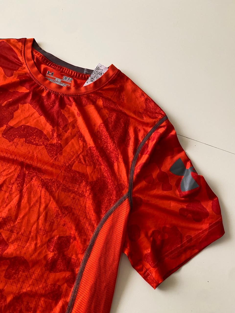 Playera deportiva naranja, Talla S, Hombre