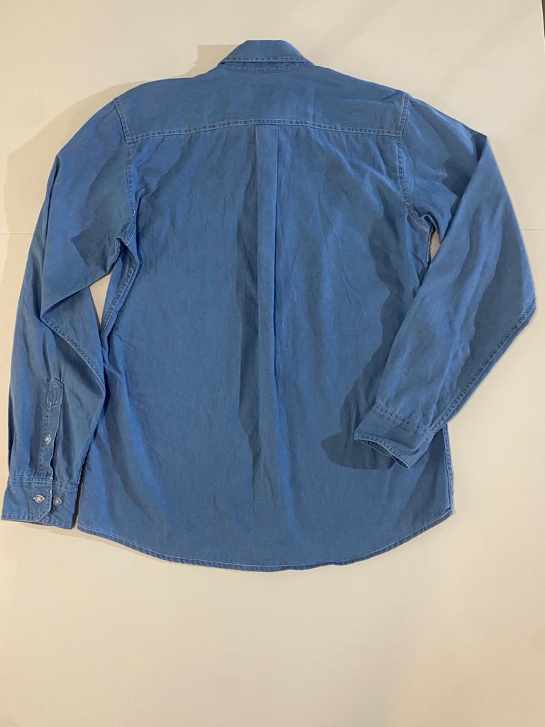 Camisa de mezclilla clara, Talla M, Hombre