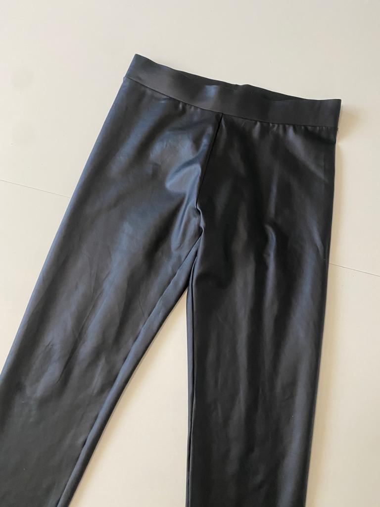 Leggins de vinipiel negros, Talla M, Mujer