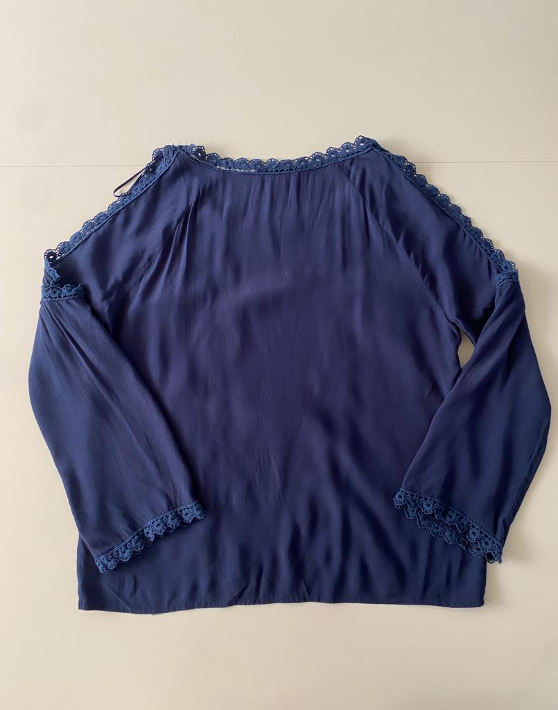 Blusa sin hombros, Talla 12 Petite, Mujer