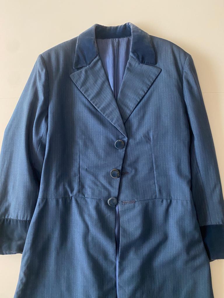 RENTA Abrigo azul de epoca, Talla L-XL, Hombre