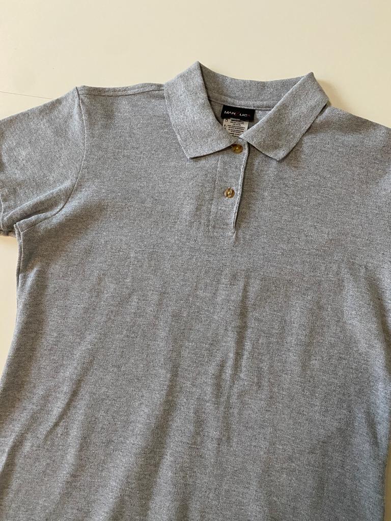 Polo basica gris, Talla M, Mujer