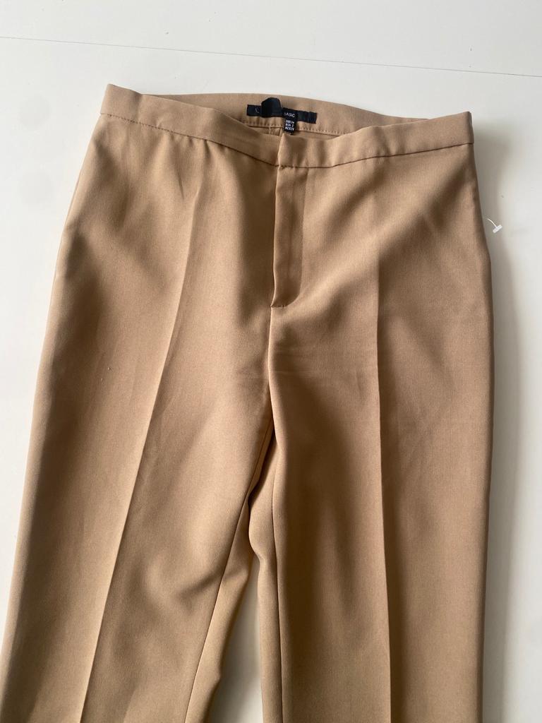 Pantalones de vestir beige, Talla 24Mx, 2Usa, Mujer