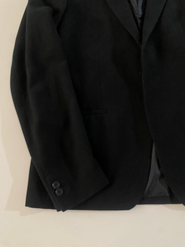Blazer de 1 botón negro, Talla 48Mx, 38Usa, 48Eur, M Slim, Hombre
