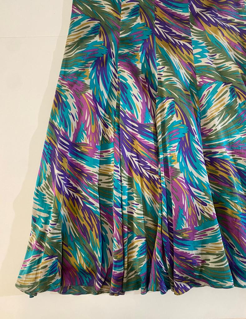 Vestido de fiesta multicolor, Talla 4, Mujer