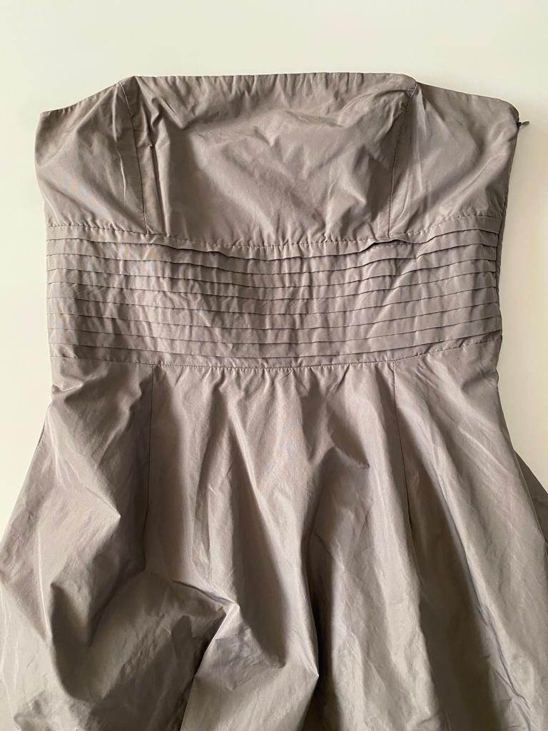 Vestido con falda de globo, Talla XS, Mujer