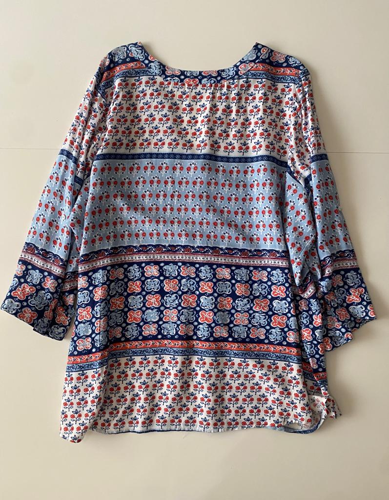 Camisa estampada, Talla XXL, Mujer