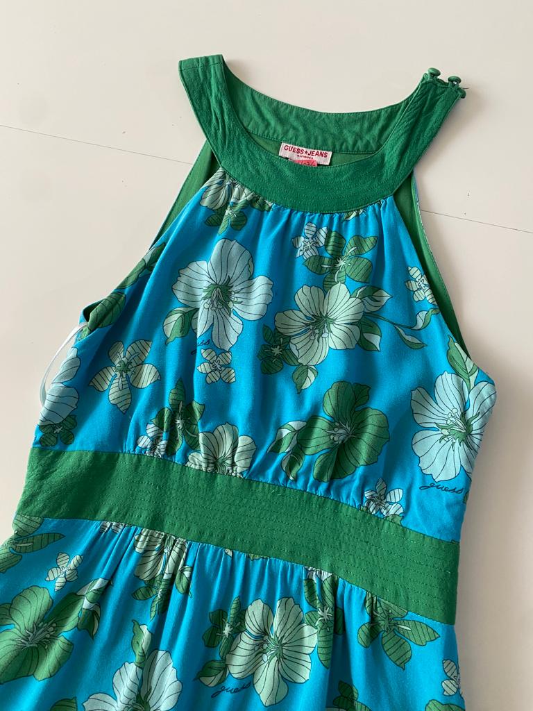 Blusa halter estampada, Talla S, Mujer