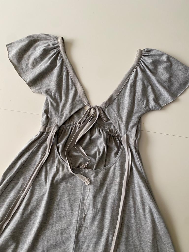 Vestido gris deportivo, Talla XS, Mujer