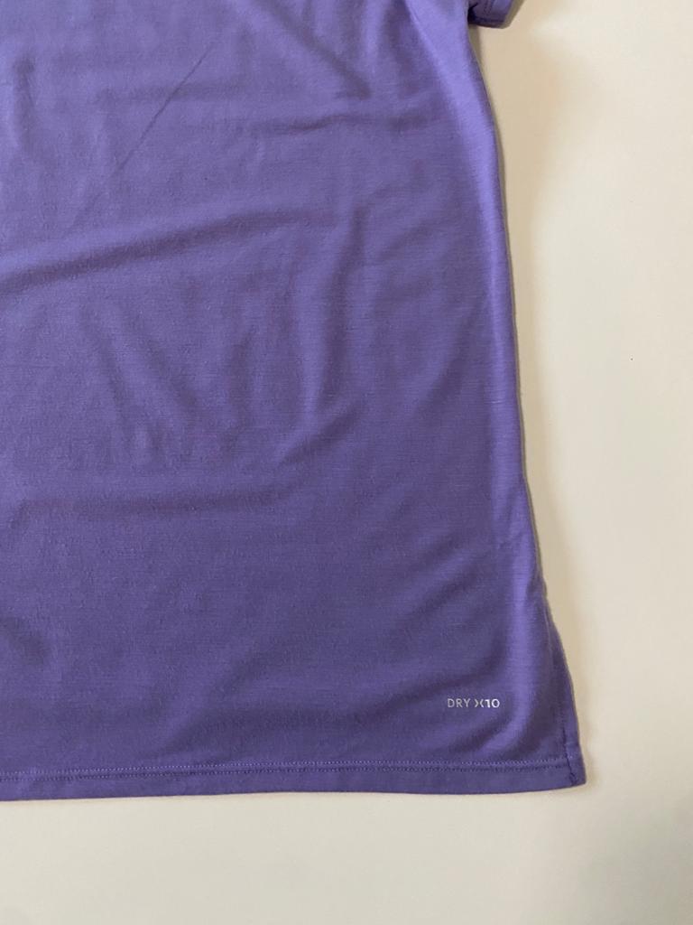 Playera deportiva morada, Talla M, Mujer