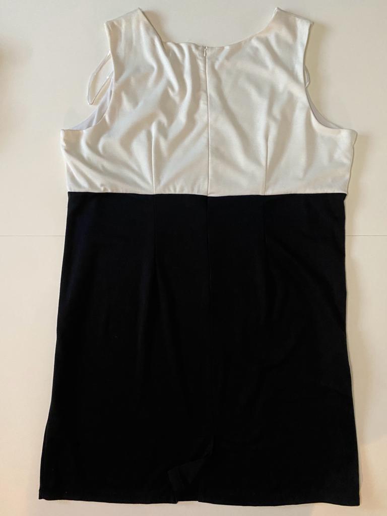 Vestido bicolor, Talla 3XL, Mujer, Talla extra