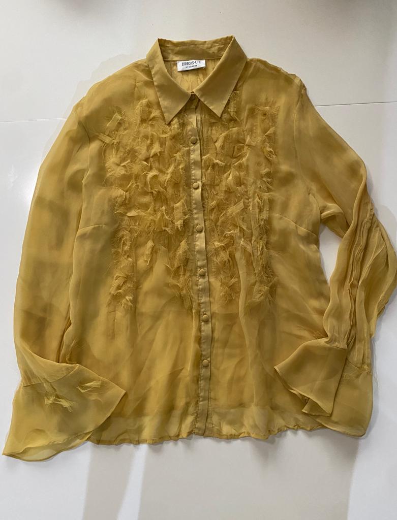 Camisa de gasa, Talla L, Mujer