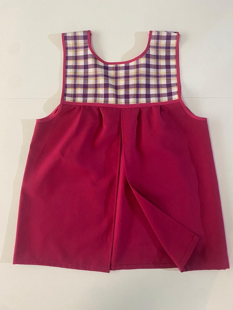 Mandil rosa, Unitalla, Mujer