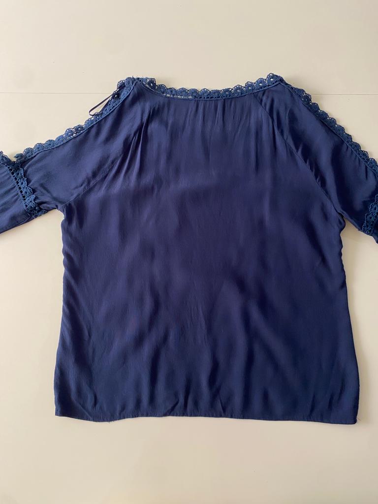 Blusa sin hombros, Talla 12 Petite, Mujer