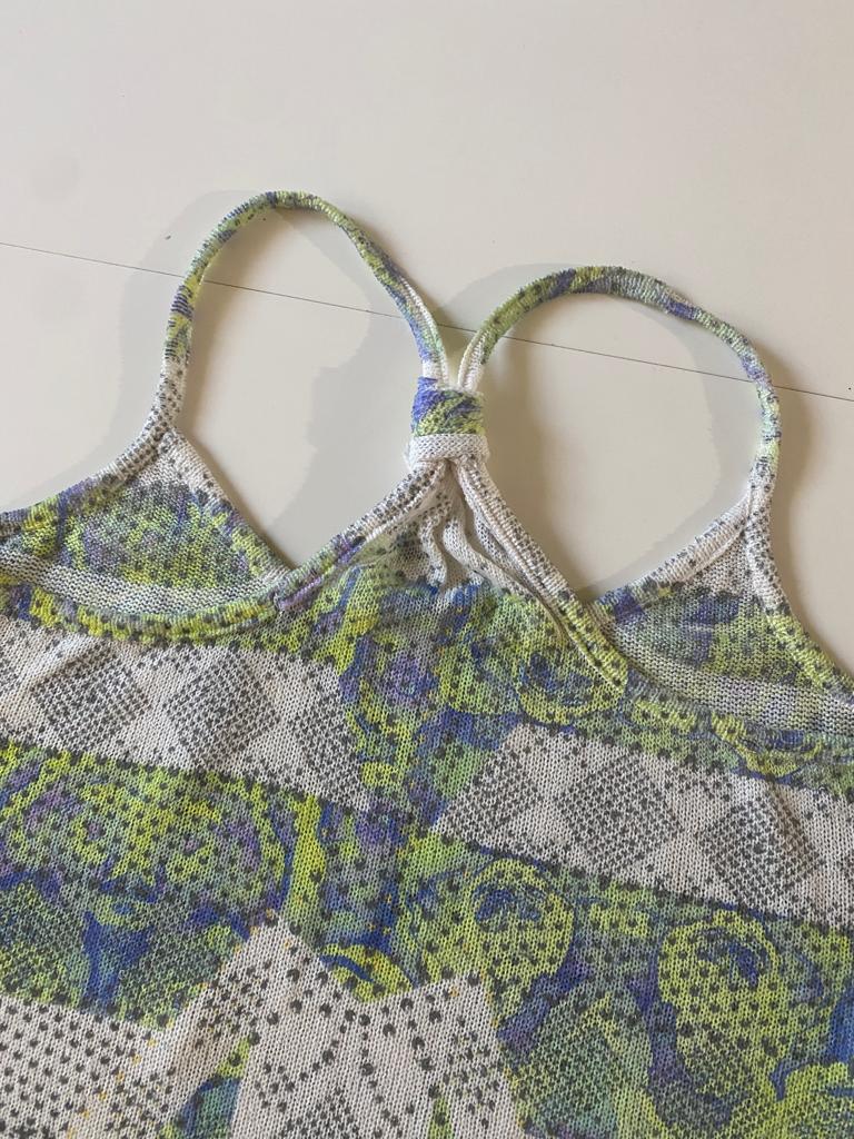 Blusa tejida milticolor, Talla M, Mujer