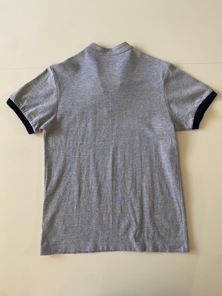 Polo gris juvenil, Talla M Slim, Hombre