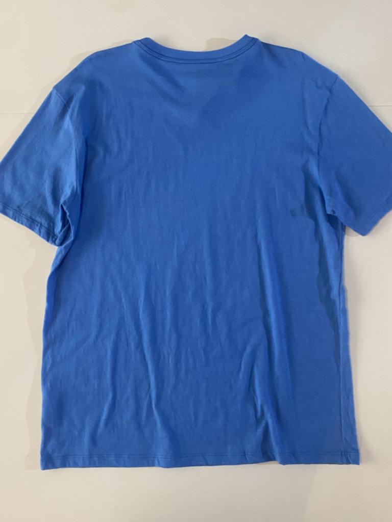 Playera lisa celeste, Talla XL, Hombre