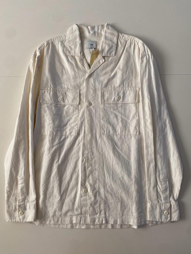 Camisa blanca, Talla S, Hombre
