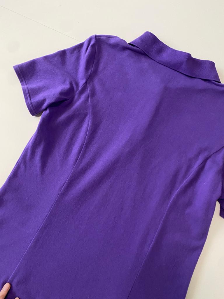 Polo morada, Talla M, Mujer