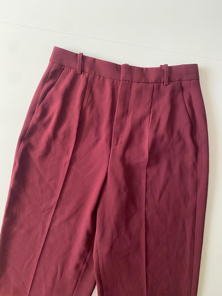 Pantalones de vestir guindos, Talla L, Mujer
