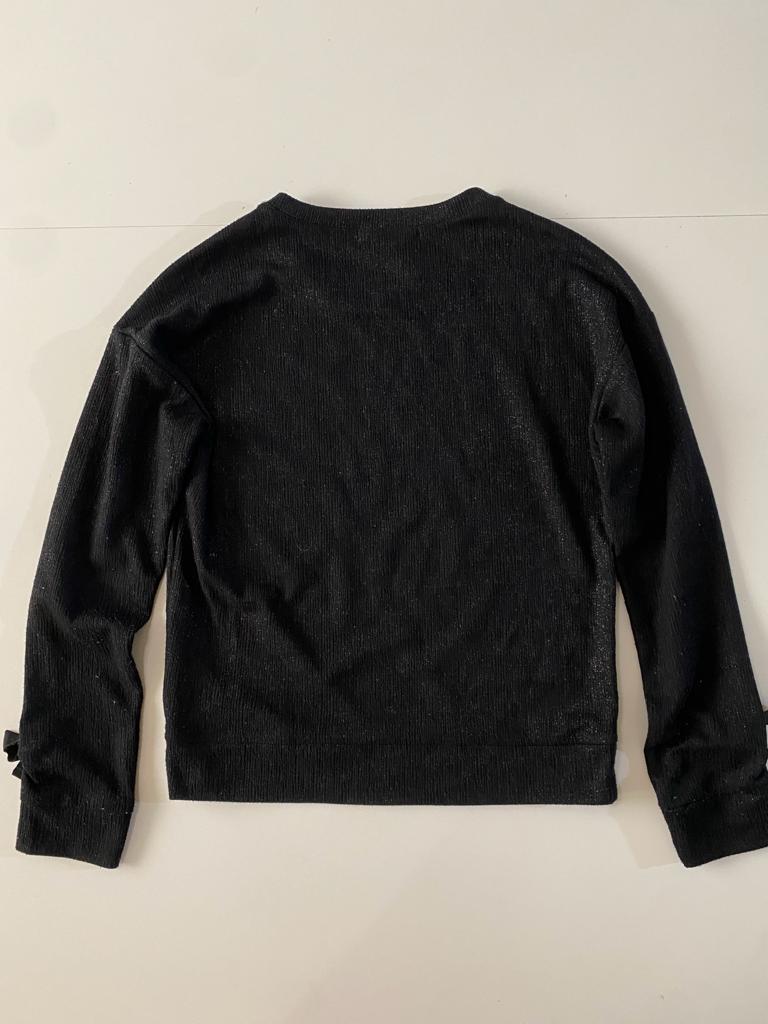 Sweter con brillos negro, Talla 14 años, Adolescente