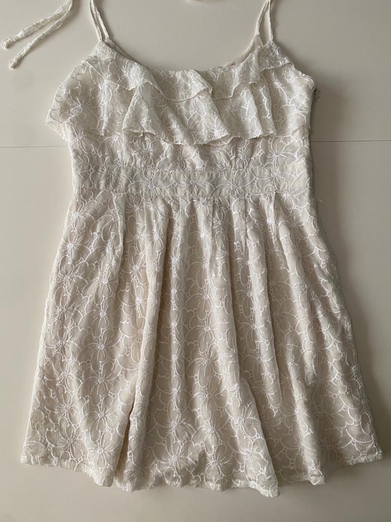 Vestido tirantes de encaje, Talla L, Mujer