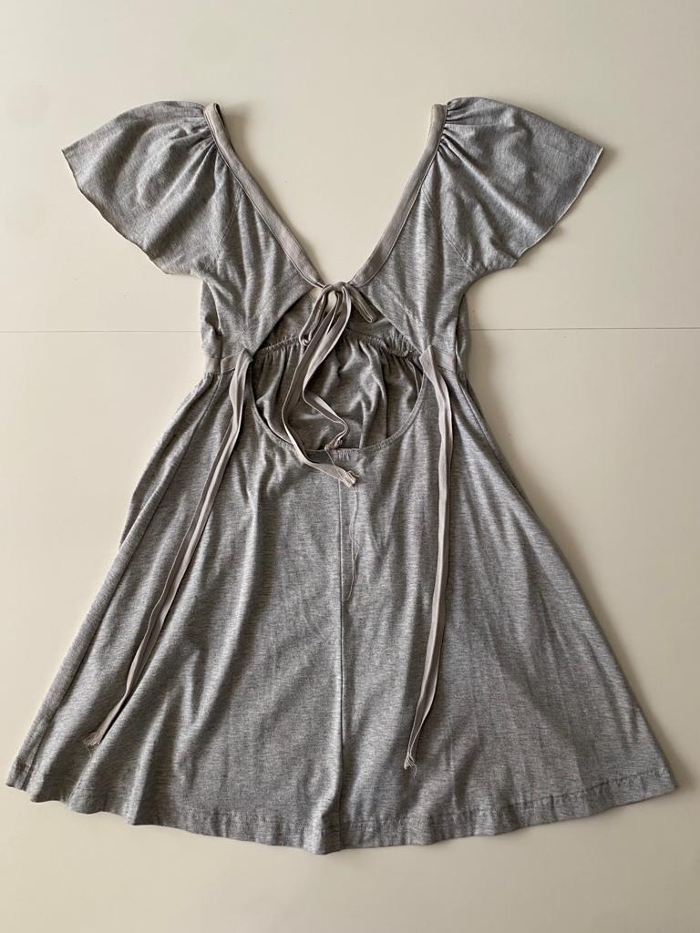 Vestido gris deportivo, Talla XS, Mujer