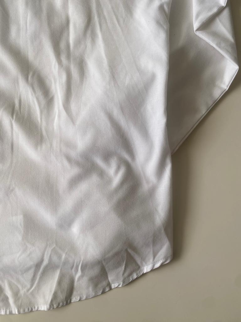 Camisa de smoking blanca, Talla 38, M, Hombre