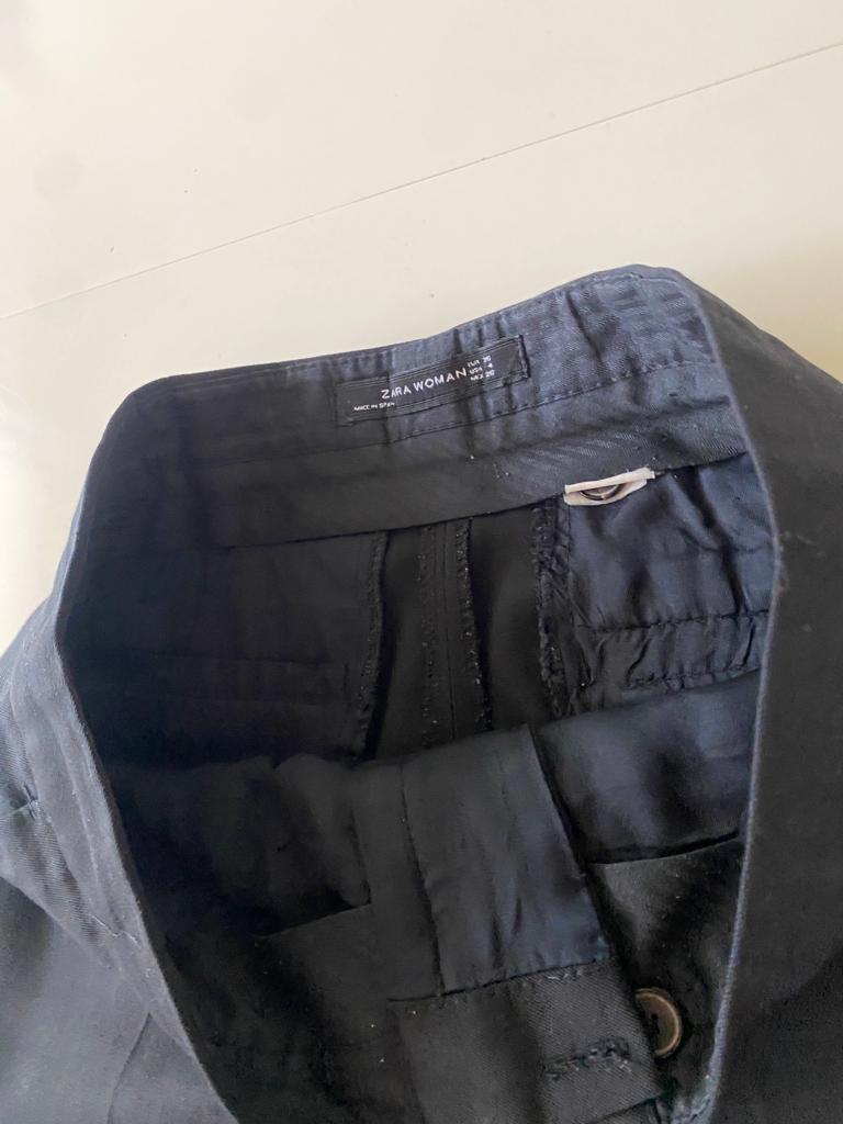 Pantalones de vestir negros, Talla 26Mx, 4Usa, Mujer